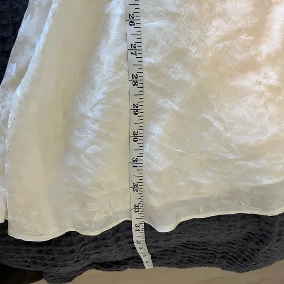 Le Fou Wilfred (Aritzia) %100 silk Tango skirt in cream - Picture 7 of 8